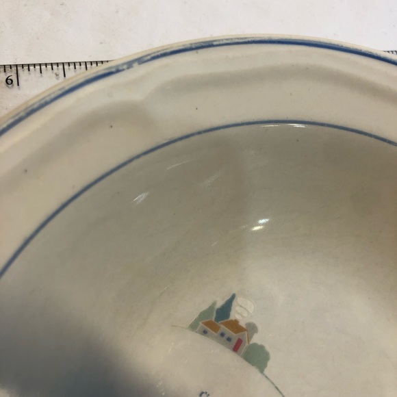 Vintage Sango Stone Ware Ceramic Bowls with Farmhouse Design Set of 3 - Picture 8 of 9